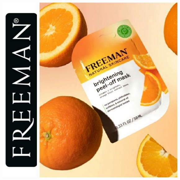 🍊(2/$8) 2pk Freeman Basics Brightening Vitamin C Peel Off Facial Mask🍊 - Picture 1 of 11